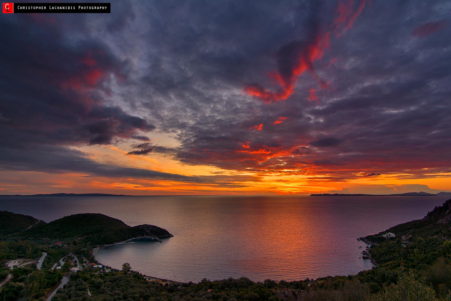 Sunset from the balcony in Arilla!